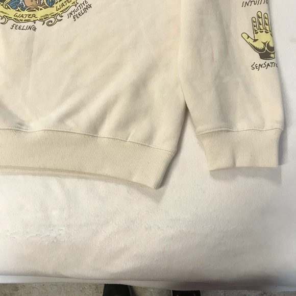 Jake Foreman Elements As Consciou Sweatshirt Women’s Size M Color Beige Pullover - Picture 14 of 16